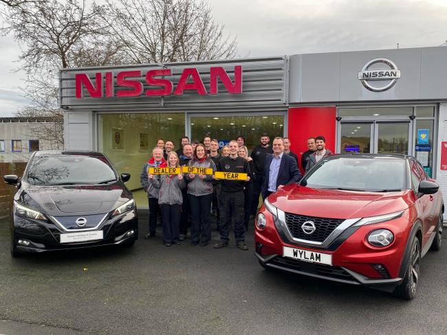 Northumberland Nissan dealership, Wylam Garage, received coveted Platinum Award marking their success