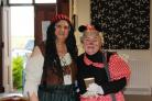 PIRATE AND MOUSE: Barbara Ward-Markham and Shirley Brown all dressed up for their annual dook