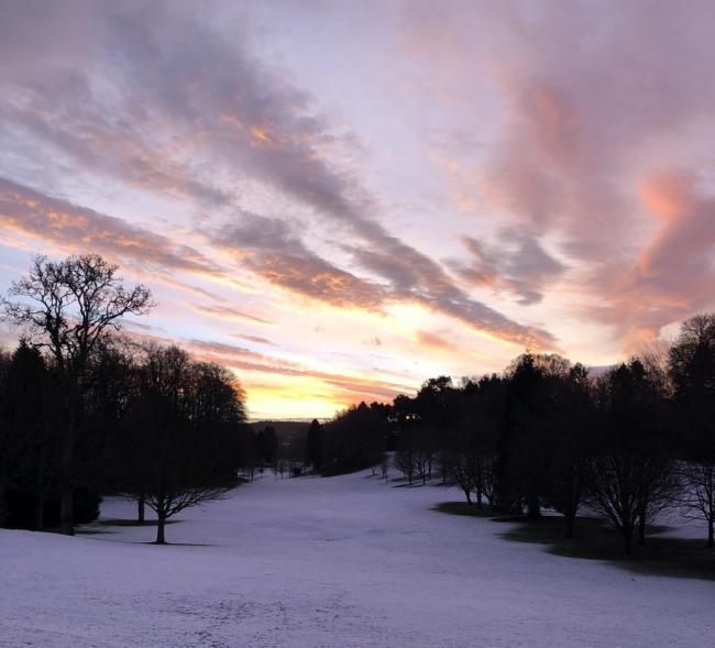 SCENIC: Hexham Golf Club don't usually have to close because of weather conditions