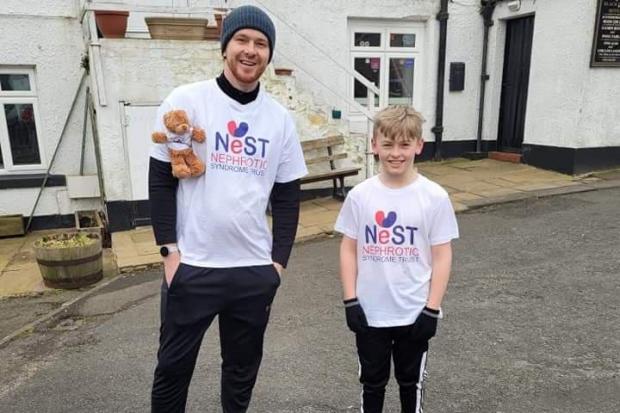 AWARENESS: Michael Hudson and Ethan Canney, raising awareness for Nephrotic Syndrome Trust (NeST)