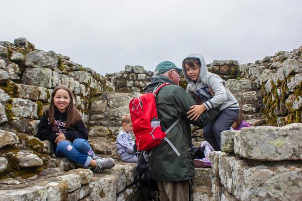 Hexham Courant: Jane Ainsworth enjoyed a family reunion at Housesteads Fort with grandchildren from Virginia in the United States.