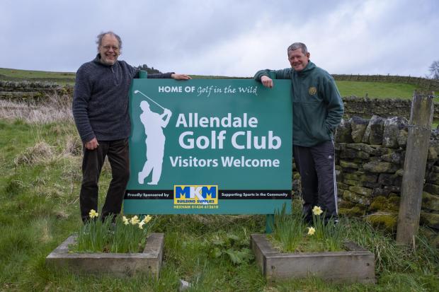 SPORT: (L-R) Robin Down, Honorary Treasurer of Allendale Golf Club and Neil Forsyth, greenkeeper and secretary. Image: Robin Down