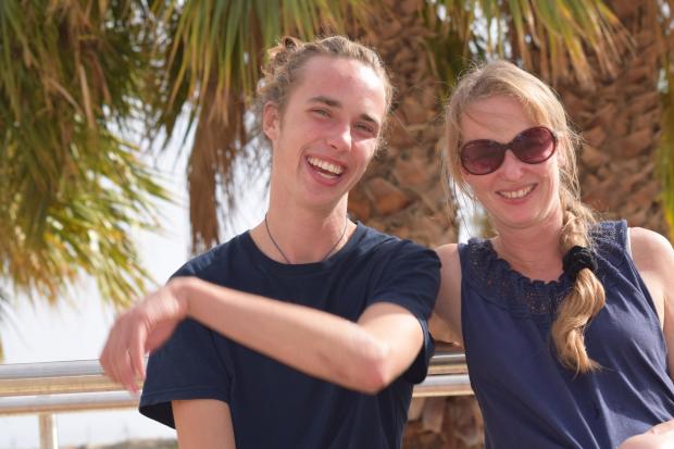 Hexham Courant: FAMILY: Laury and Solen in Spain, in October 2016