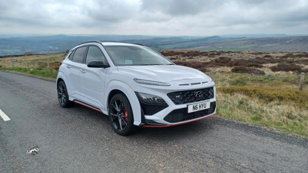Hexham Courant: The Kona N on the rugged Pennine hills near Holmfirth in West Yorkshire