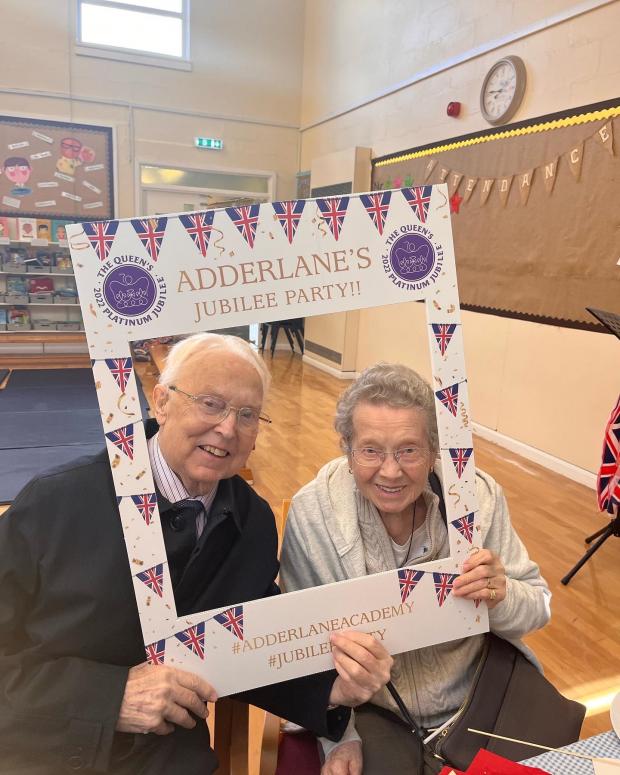 Hexham Courant: CELEBRATE: The Manors residents at Adderlane Academy Jubilee Party. Image: Adderlane Academy