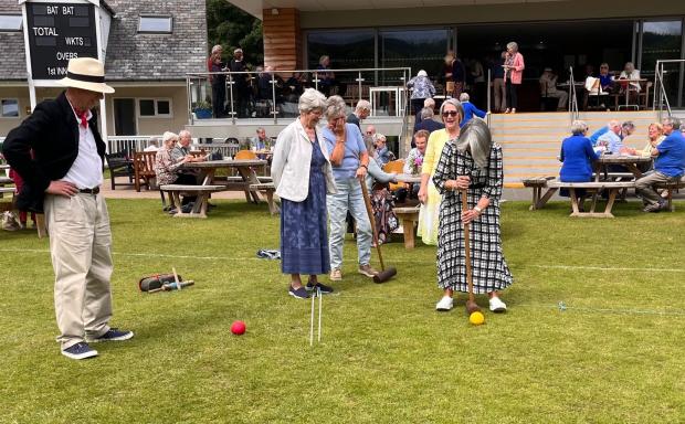 Hexham Courant: CELEBRATE: Members playing croquet