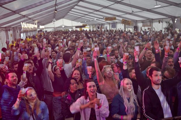 SUCCESS: Hundreds enjoying local bands at Tynedale Beer and Cider Festival.  Credit Chris White