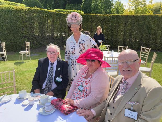 Hexham Courant: VOLUNTEERS: (L-R) Alan Banks, the Duchess of Northumberland, Elizabeth Banks, and Barry Noble