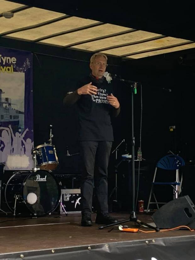 Hexham Courant: FESTIVAL: David Roe at 'Crossing The Tyne Festival' in North Shields, 2021