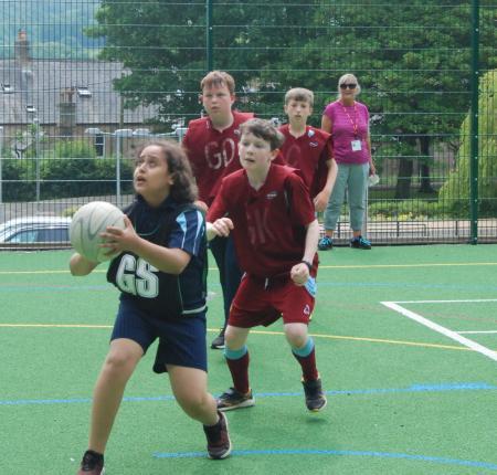 Hexham Courant: Action from Haydon Bridge High School versus Corbridge Middle School in the Year 7 boy’s netball game