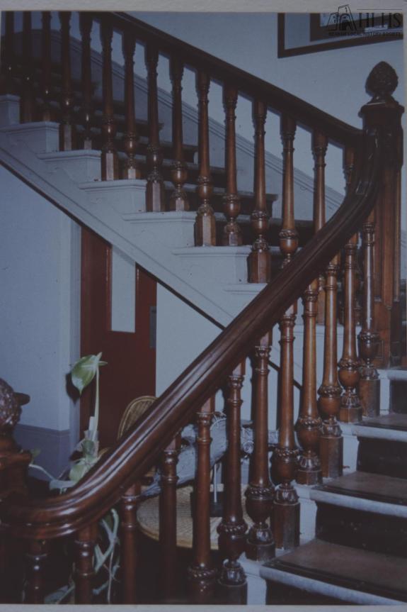 Hexham Courant: A wooden staircase circa 1980, in the original Westfield House Hexham Courant: A wooden staircase circa 1980, in the original Westfield House