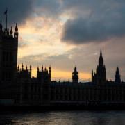 Sunset behind the Houses of Parliament (Dominic Lipinski/PA)