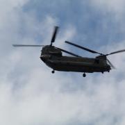 Helicopters heard across county