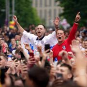 England fans on Wembley Way ahead of the Euro 2020 clash with Germany (photo: PA)