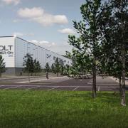 Artist impression of planned Gigaplant electric vehicle battery plant at Cambois, near Blyth