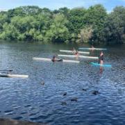 CHALLENGE: Hexham junior rowing club members after competing at Hexham Regatta