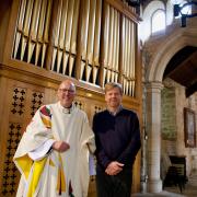 Rev’d Canon Dr. David Kennedy and Nick Oliver, County Councillor for Corbridge. Picture: Ian Wylie.