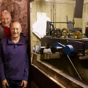 hree members of the clock winding team in the church tower this weekend: Mike Collins, Michael Rae and Paul Morris.