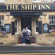 Paul and Kelly Johnson, owners of The Ship Inn in Wylam.
