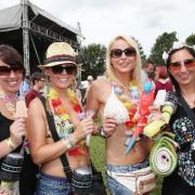 FESTIVAL: Birthday girl Lea Foster (right) celebrates her 40th birthday in style at Corbridge Music Festival with friends Catherine Moat, Adele O'Brien-Carr and Nikki Morrow in 2014. Image: Kate Miller