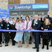 Travelodge Chief Operating Officer Claire Good was joined by Mayor of Hexham Derek Kennedy to officially open the new hotel