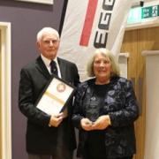 Geoff and Pauline received the Lifetime Achievement Award at the Sport Tynedale Awards in December.