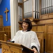 Emily Mac Donald as the Vicar - Geraldine.