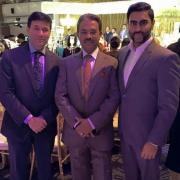 (L-R) Locku Rahman, Daraz and Nabil Aziz at an event in London