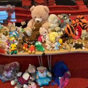 Donated toys at the church