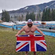 Fenwick Ridley returns from competing in France with Team GB at The Ice Swimming World Championships in Samoens, France