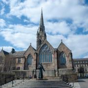 St Mary's Cathedral in Newcastle. An alleged lockdown sex party is said to have taken place in an adjoining building.
