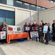 Day of action on divestment Northumberland rally