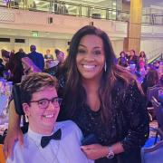 Alison Hammond with a cadet from Percy Hedley's Cadet Scheme