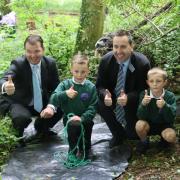 Guy Opperman visited Greenhead Church of England Aided First School, with headteacher Mike Glenton