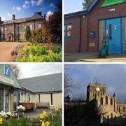 Clockwise from top left: Wallington Hall, 1st Hexham Scout Group, Hexham Abbey and Bellingham Heritage Centre are all hosting events