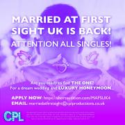 Married at First Sight is looking for applicants