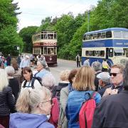 Guests and hosts at Beamish Museum