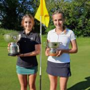 Zara and Charlotte Naughton Together at the Final of the County ladies golf championship at Hexham in June