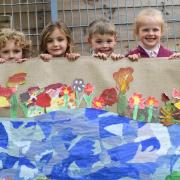 Children created artwork inspired by the River Tyne