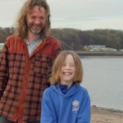 Father and son, Iain and Kai Petrie taking part in The Big Northumberland Gear Change