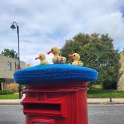 The duck postbox topper