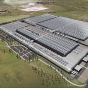 Artist's impression of the electric vehicle battery plant at Cambois, near Blyth