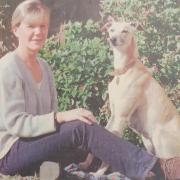 Lucy Saffari adopted Buster the greyhound after they acted as extras in Tilly Trotter in 1998