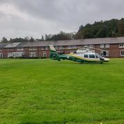 Great North Air Ambulance landed near incident on A69 near Greenhead
