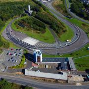 Aerial view of the Tyne Tunnel