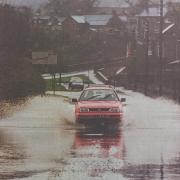 Flooding at Station Road Corbridge in 1998