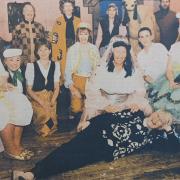 Producer of Bywell WI's pantomime, Birgit Wren, floored after the performance in 1998