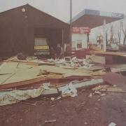 Gales ruined Christmas for many Tynedale families in 1998. The Chollerford Garage building's roof was flattened and paperwork stored in the building were scattered by the wind as far as the Humshaugh Cricket Club grounds