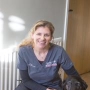 Claire Finnigan, Orchard House Veterinary Practice's assistant manager, is celebrating 20 years with the practice