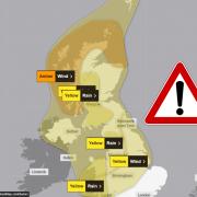 The Met Office's yellow weather warning for Storm Jocelyn